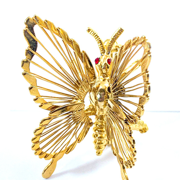 Butterfly Trembler Pin/Brooch - Picture 1 of 7